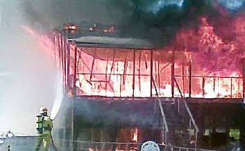 This rented house in Tyndall Street, Apple Tree Creek was totally destroyed by fire yesterday. This rented house in Tyndall Street, Apple Tree Creek was totally destroyed by fire yesterday.
